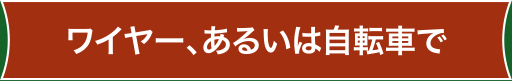 ワイヤー、あるいは自転車で