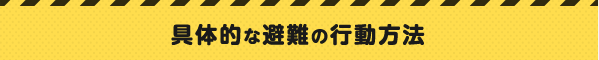 具体的な避難の行動方法