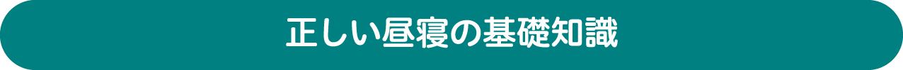 正しい昼寝の基礎知識